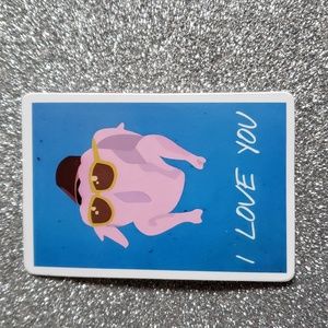 FRIENDS waterproof sticker Thanksgiving Monica